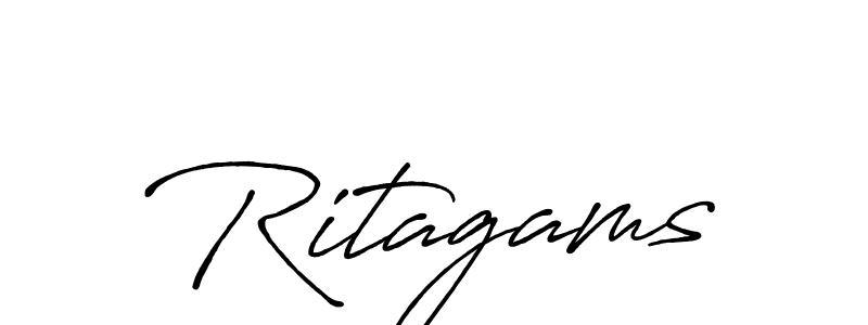 Once you've used our free online signature maker to create your best signature Antro_Vectra_Bolder style, it's time to enjoy all of the benefits that Ritagams name signing documents. Ritagams signature style 7 images and pictures png