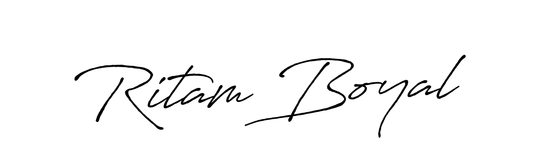 Also You can easily find your signature by using the search form. We will create Ritam Boyal name handwritten signature images for you free of cost using Antro_Vectra_Bolder sign style. Ritam Boyal signature style 7 images and pictures png