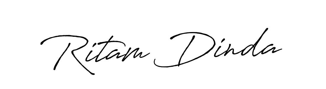 Also You can easily find your signature by using the search form. We will create Ritam Dinda name handwritten signature images for you free of cost using Antro_Vectra_Bolder sign style. Ritam Dinda signature style 7 images and pictures png