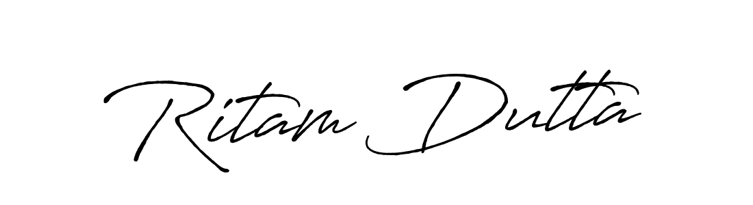 You should practise on your own different ways (Antro_Vectra_Bolder) to write your name (Ritam Dutta) in signature. don't let someone else do it for you. Ritam Dutta signature style 7 images and pictures png