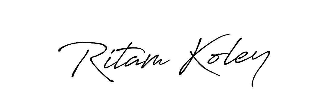 Ritam Koley stylish signature style. Best Handwritten Sign (Antro_Vectra_Bolder) for my name. Handwritten Signature Collection Ideas for my name Ritam Koley. Ritam Koley signature style 7 images and pictures png