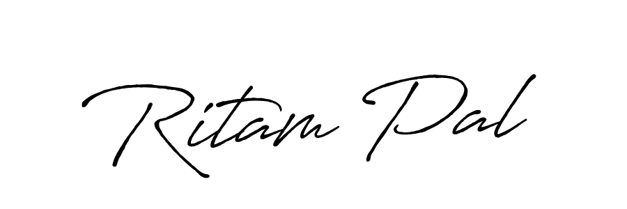 How to make Ritam Pal signature? Antro_Vectra_Bolder is a professional autograph style. Create handwritten signature for Ritam Pal name. Ritam Pal signature style 7 images and pictures png