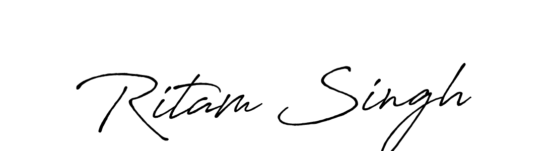 It looks lik you need a new signature style for name Ritam Singh. Design unique handwritten (Antro_Vectra_Bolder) signature with our free signature maker in just a few clicks. Ritam Singh signature style 7 images and pictures png