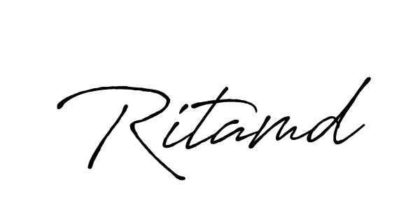 Also You can easily find your signature by using the search form. We will create Ritamd name handwritten signature images for you free of cost using Antro_Vectra_Bolder sign style. Ritamd signature style 7 images and pictures png