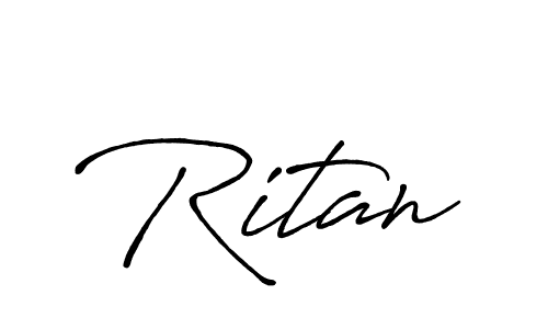 Create a beautiful signature design for name Ritan. With this signature (Antro_Vectra_Bolder) fonts, you can make a handwritten signature for free. Ritan signature style 7 images and pictures png