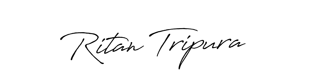 Similarly Antro_Vectra_Bolder is the best handwritten signature design. Signature creator online .You can use it as an online autograph creator for name Ritan Tripura. Ritan Tripura signature style 7 images and pictures png