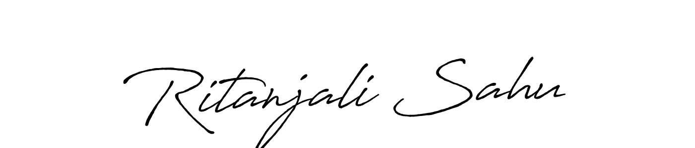 Similarly Antro_Vectra_Bolder is the best handwritten signature design. Signature creator online .You can use it as an online autograph creator for name Ritanjali Sahu. Ritanjali Sahu signature style 7 images and pictures png