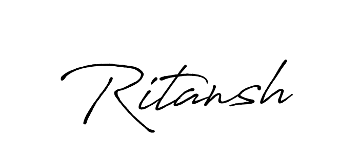 You should practise on your own different ways (Antro_Vectra_Bolder) to write your name (Ritansh) in signature. don't let someone else do it for you. Ritansh signature style 7 images and pictures png