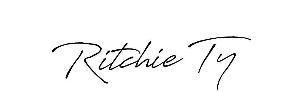 Best and Professional Signature Style for Ritchie Ty. Antro_Vectra_Bolder Best Signature Style Collection. Ritchie Ty signature style 7 images and pictures png