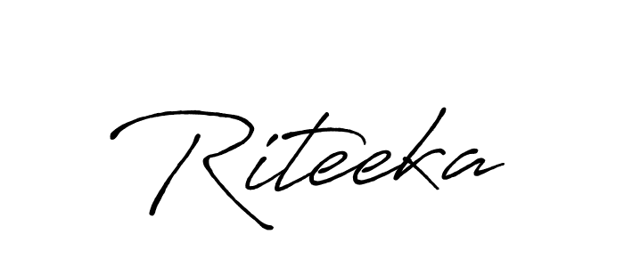 Make a beautiful signature design for name Riteeka. Use this online signature maker to create a handwritten signature for free. Riteeka signature style 7 images and pictures png
