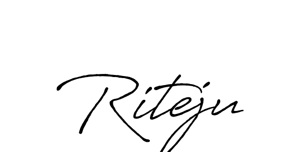Antro_Vectra_Bolder is a professional signature style that is perfect for those who want to add a touch of class to their signature. It is also a great choice for those who want to make their signature more unique. Get Riteju name to fancy signature for free. Riteju signature style 7 images and pictures png