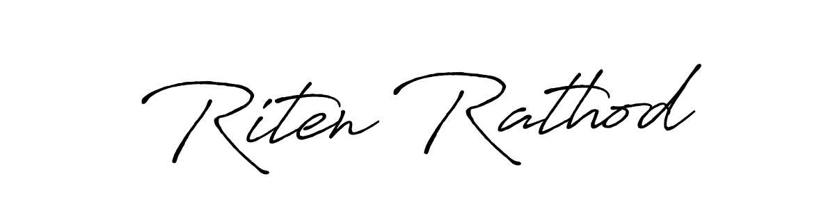 Antro_Vectra_Bolder is a professional signature style that is perfect for those who want to add a touch of class to their signature. It is also a great choice for those who want to make their signature more unique. Get Riten Rathod name to fancy signature for free. Riten Rathod signature style 7 images and pictures png