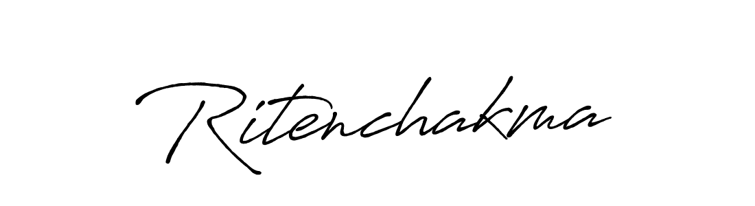 Make a beautiful signature design for name Ritenchakma. With this signature (Antro_Vectra_Bolder) style, you can create a handwritten signature for free. Ritenchakma signature style 7 images and pictures png