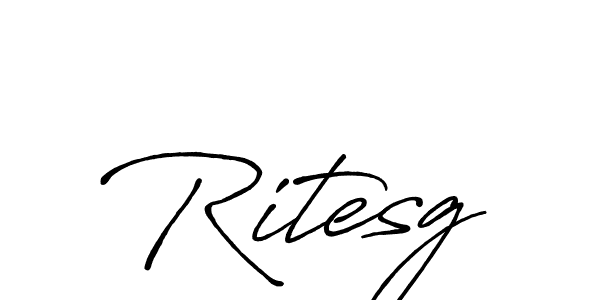 How to Draw Ritesg signature style? Antro_Vectra_Bolder is a latest design signature styles for name Ritesg. Ritesg signature style 7 images and pictures png