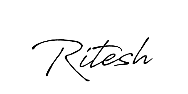 Antro_Vectra_Bolder is a professional signature style that is perfect for those who want to add a touch of class to their signature. It is also a great choice for those who want to make their signature more unique. Get Ritesh name to fancy signature for free. Ritesh signature style 7 images and pictures png