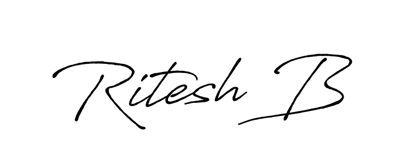 Make a beautiful signature design for name Ritesh B. Use this online signature maker to create a handwritten signature for free. Ritesh B signature style 7 images and pictures png