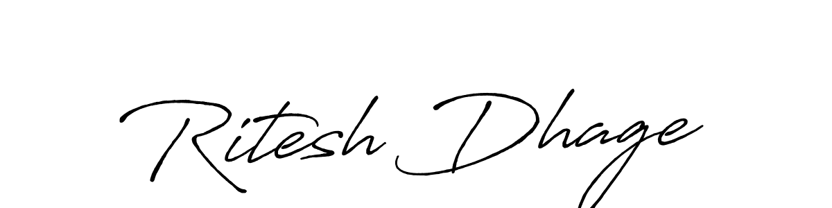 Make a short Ritesh Dhage signature style. Manage your documents anywhere anytime using Antro_Vectra_Bolder. Create and add eSignatures, submit forms, share and send files easily. Ritesh Dhage signature style 7 images and pictures png