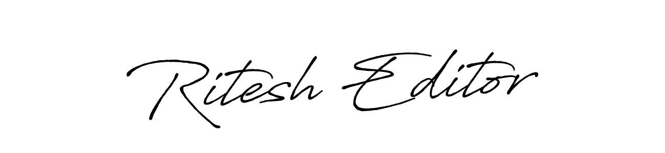 See photos of Ritesh Editor official signature by Spectra . Check more albums & portfolios. Read reviews & check more about Antro_Vectra_Bolder font. Ritesh Editor signature style 7 images and pictures png