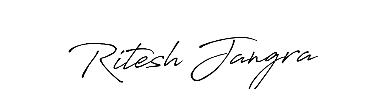 Make a short Ritesh Jangra signature style. Manage your documents anywhere anytime using Antro_Vectra_Bolder. Create and add eSignatures, submit forms, share and send files easily. Ritesh Jangra signature style 7 images and pictures png