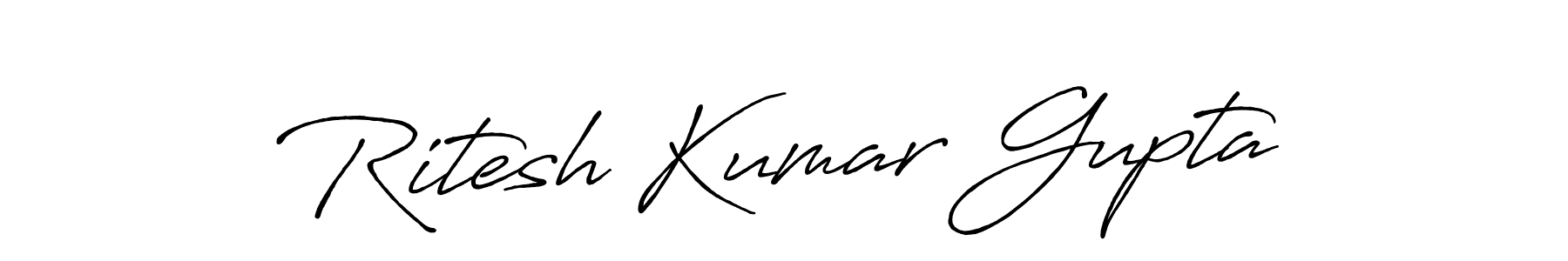 Ritesh Kumar Gupta stylish signature style. Best Handwritten Sign (Antro_Vectra_Bolder) for my name. Handwritten Signature Collection Ideas for my name Ritesh Kumar Gupta. Ritesh Kumar Gupta signature style 7 images and pictures png