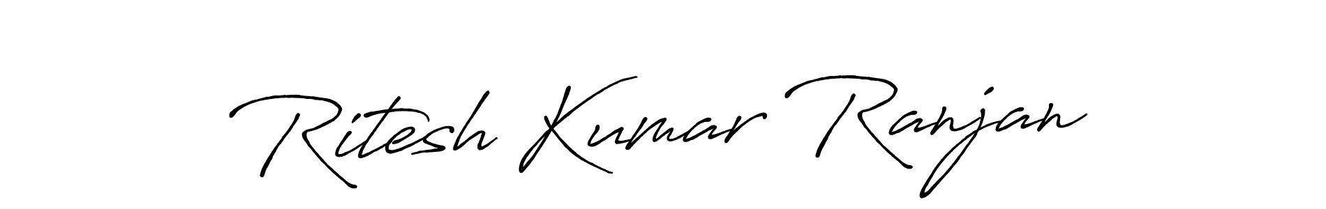 This is the best signature style for the Ritesh Kumar Ranjan name. Also you like these signature font (Antro_Vectra_Bolder). Mix name signature. Ritesh Kumar Ranjan signature style 7 images and pictures png