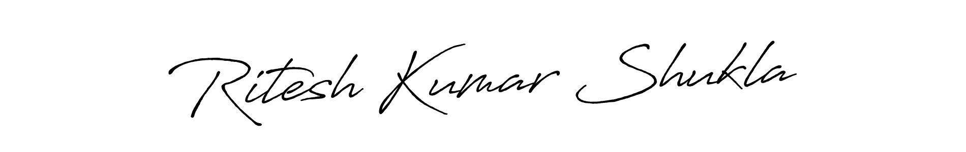Ritesh Kumar Shukla stylish signature style. Best Handwritten Sign (Antro_Vectra_Bolder) for my name. Handwritten Signature Collection Ideas for my name Ritesh Kumar Shukla. Ritesh Kumar Shukla signature style 7 images and pictures png