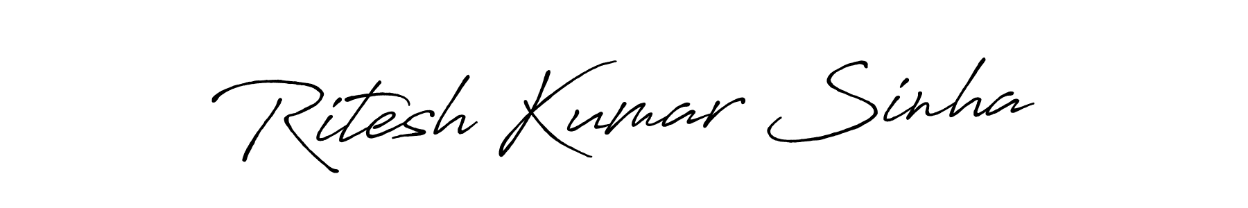 This is the best signature style for the Ritesh Kumar Sinha name. Also you like these signature font (Antro_Vectra_Bolder). Mix name signature. Ritesh Kumar Sinha signature style 7 images and pictures png