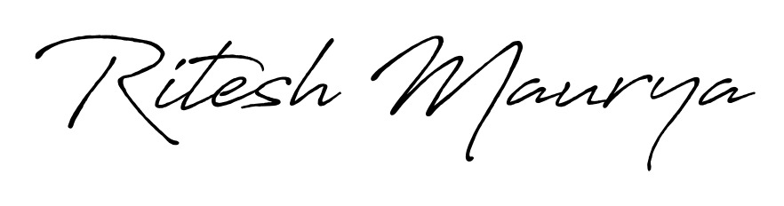 Quickly download Ritesh Maurya name signature in high-resolution PNG using Antro_Vectra_Bolder style. Ready to insert into PDFs and online applications. Ritesh Maurya signature style 7 images and pictures png