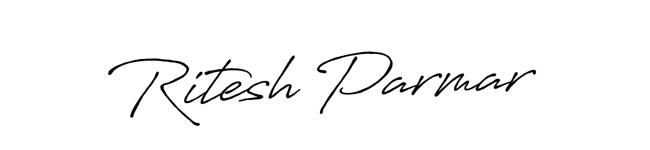 if you are searching for the best signature style for your name Ritesh Parmar. so please give up your signature search. here we have designed multiple signature styles  using Antro_Vectra_Bolder. Ritesh Parmar signature style 7 images and pictures png