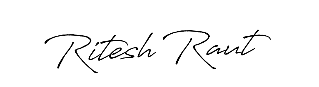 How to Draw Ritesh Raut signature style? Antro_Vectra_Bolder is a latest design signature styles for name Ritesh Raut. Ritesh Raut signature style 7 images and pictures png