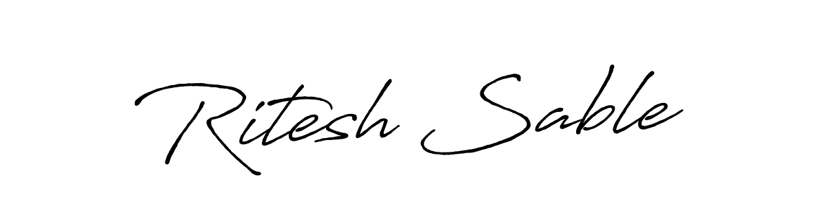 Similarly Antro_Vectra_Bolder is the best handwritten signature design. Signature creator online .You can use it as an online autograph creator for name Ritesh Sable. Ritesh Sable signature style 7 images and pictures png