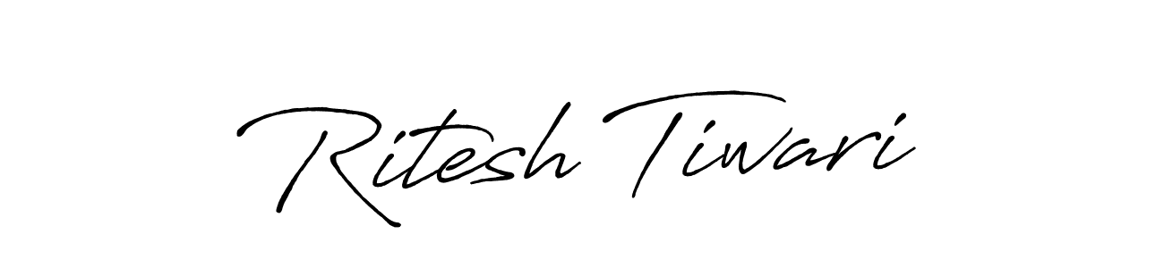 Ritesh Tiwari stylish signature style. Best Handwritten Sign (Antro_Vectra_Bolder) for my name. Handwritten Signature Collection Ideas for my name Ritesh Tiwari. Ritesh Tiwari signature style 7 images and pictures png