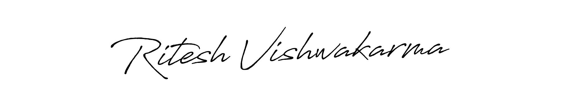 This is the best signature style for the Ritesh Vishwakarma name. Also you like these signature font (Antro_Vectra_Bolder). Mix name signature. Ritesh Vishwakarma signature style 7 images and pictures png