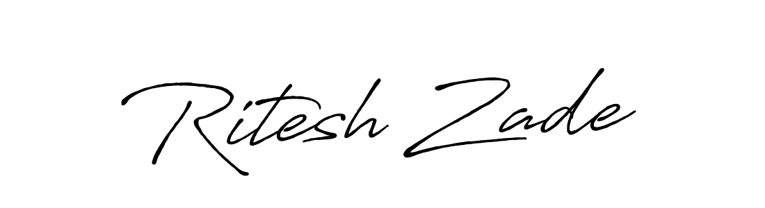 Similarly Antro_Vectra_Bolder is the best handwritten signature design. Signature creator online .You can use it as an online autograph creator for name Ritesh Zade. Ritesh Zade signature style 7 images and pictures png