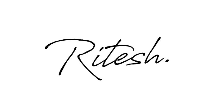 Also You can easily find your signature by using the search form. We will create Ritesh. name handwritten signature images for you free of cost using Antro_Vectra_Bolder sign style. Ritesh. signature style 7 images and pictures png