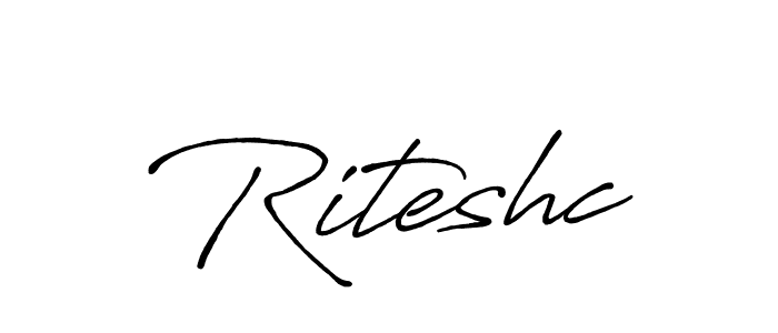 Make a beautiful signature design for name Riteshc. Use this online signature maker to create a handwritten signature for free. Riteshc signature style 7 images and pictures png