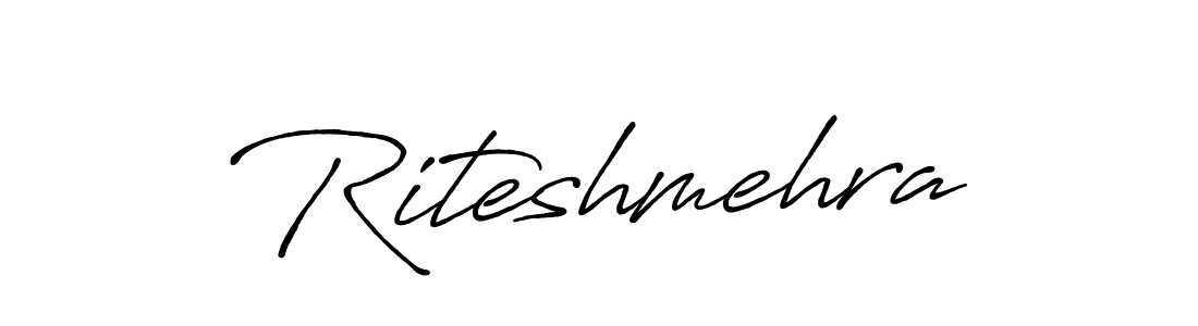 Similarly Antro_Vectra_Bolder is the best handwritten signature design. Signature creator online .You can use it as an online autograph creator for name Riteshmehra. Riteshmehra signature style 7 images and pictures png