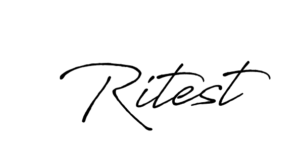 The best way (Antro_Vectra_Bolder) to make a short signature is to pick only two or three words in your name. The name Ritest include a total of six letters. For converting this name. Ritest signature style 7 images and pictures png