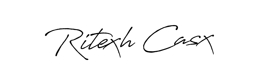 It looks lik you need a new signature style for name Ritexh Casx. Design unique handwritten (Antro_Vectra_Bolder) signature with our free signature maker in just a few clicks. Ritexh Casx signature style 7 images and pictures png