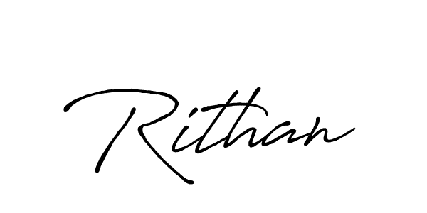 It looks lik you need a new signature style for name Rithan. Design unique handwritten (Antro_Vectra_Bolder) signature with our free signature maker in just a few clicks. Rithan signature style 7 images and pictures png