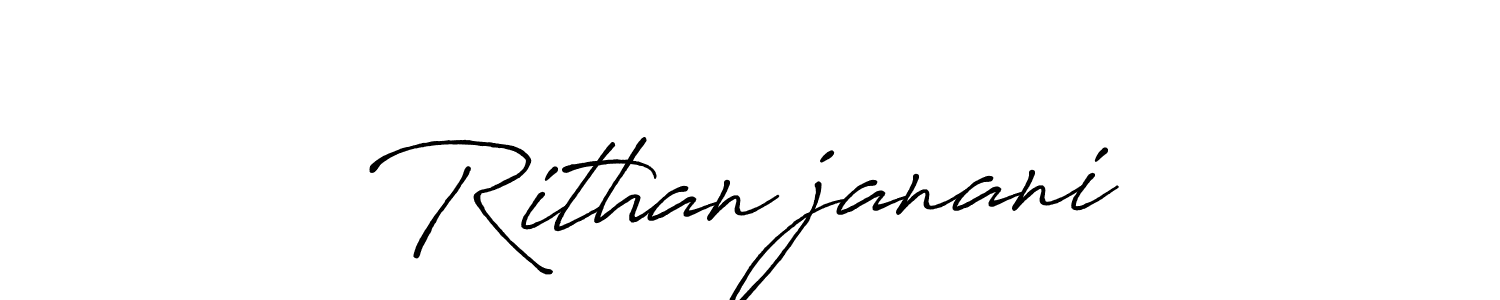 Rithan♡janani stylish signature style. Best Handwritten Sign (Antro_Vectra_Bolder) for my name. Handwritten Signature Collection Ideas for my name Rithan♡janani. Rithan♡janani signature style 7 images and pictures png