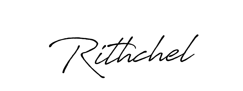 Also You can easily find your signature by using the search form. We will create Rithchel name handwritten signature images for you free of cost using Antro_Vectra_Bolder sign style. Rithchel signature style 7 images and pictures png