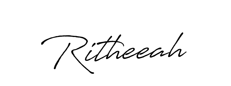 if you are searching for the best signature style for your name Ritheeah. so please give up your signature search. here we have designed multiple signature styles  using Antro_Vectra_Bolder. Ritheeah signature style 7 images and pictures png