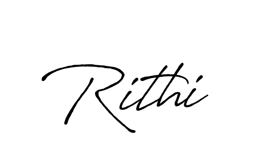 How to make Rithi signature? Antro_Vectra_Bolder is a professional autograph style. Create handwritten signature for Rithi name. Rithi signature style 7 images and pictures png