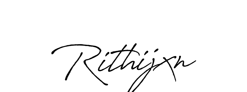 Design your own signature with our free online signature maker. With this signature software, you can create a handwritten (Antro_Vectra_Bolder) signature for name Rithijxn. Rithijxn signature style 7 images and pictures png