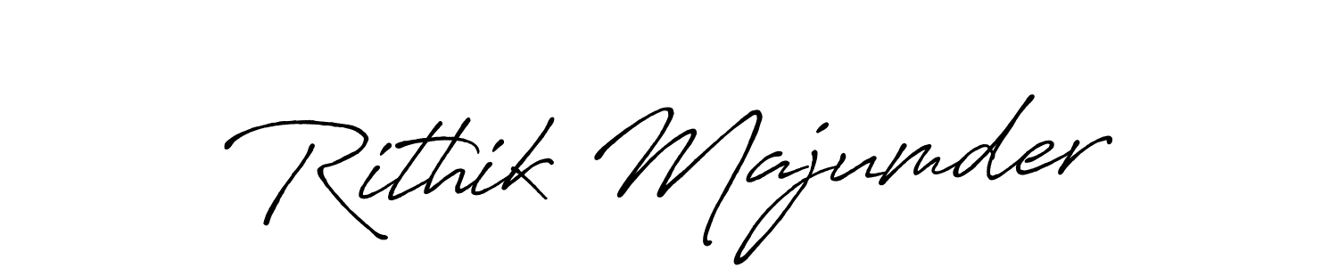 How to Draw Rithik Majumder signature style? Antro_Vectra_Bolder is a latest design signature styles for name Rithik Majumder. Rithik Majumder signature style 7 images and pictures png