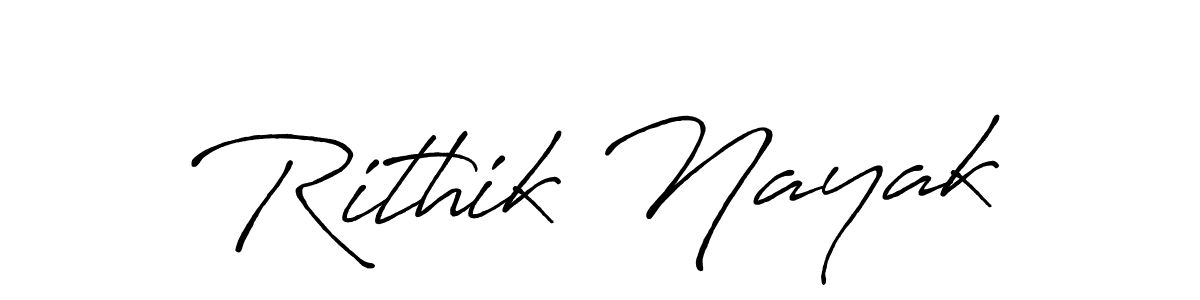 It looks lik you need a new signature style for name Rithik Nayak. Design unique handwritten (Antro_Vectra_Bolder) signature with our free signature maker in just a few clicks. Rithik Nayak signature style 7 images and pictures png