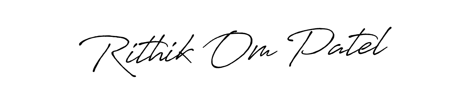 Make a beautiful signature design for name Rithik Om Patel. Use this online signature maker to create a handwritten signature for free. Rithik Om Patel signature style 7 images and pictures png