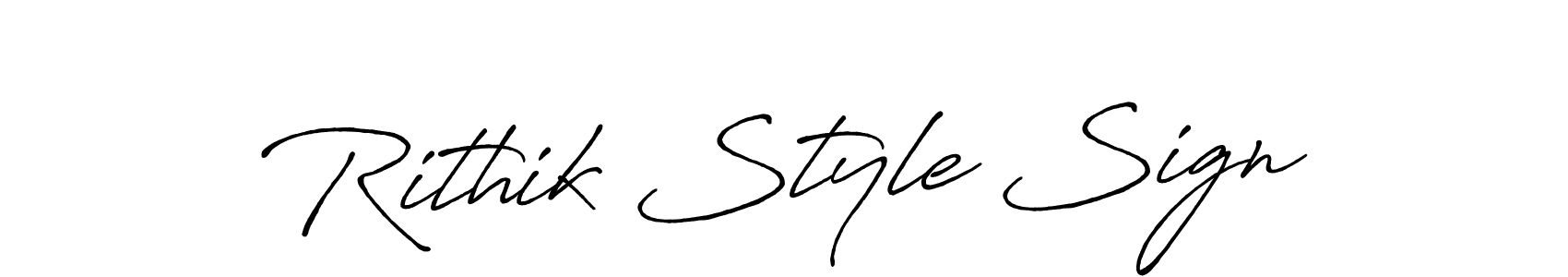 It looks lik you need a new signature style for name Rithik Style Sign. Design unique handwritten (Antro_Vectra_Bolder) signature with our free signature maker in just a few clicks. Rithik Style Sign signature style 7 images and pictures png