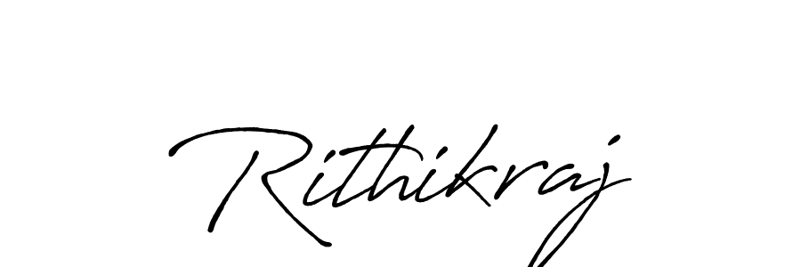 How to make Rithikraj name signature. Use Antro_Vectra_Bolder style for creating short signs online. This is the latest handwritten sign. Rithikraj signature style 7 images and pictures png